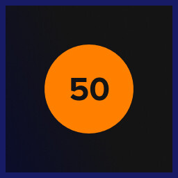 The FIrst Fifty achievement icon for Mouse X