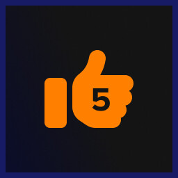 Five Likes achievement icon for Mouse X