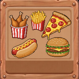 Fast Food Corner achievement icon for Supermarket Simulator: Idle Tycoon Clicker