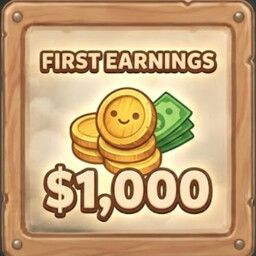 First Earnings achievement icon for Supermarket Simulator: Idle Tycoon Clicker