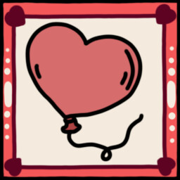 Icon for A heart-shaped balloon