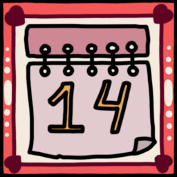 Icon for February 14 calendar