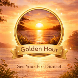 Golden Hour achievement icon for Rockwell's Zen Tiles