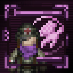 Icon for The purple squad of friendly faces.