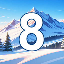 Icon for 8 level completed