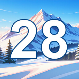 Icon for 28 level completed