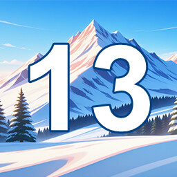 Icon for 13 level completed