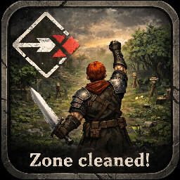 Icon for Zone Cleaned!