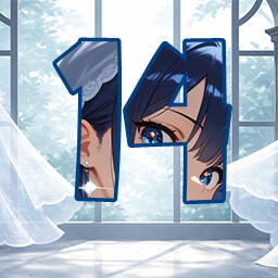 Icon for 14 level completed