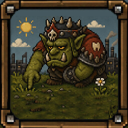 Touch Grass Warboss achievement icon for TEEFS