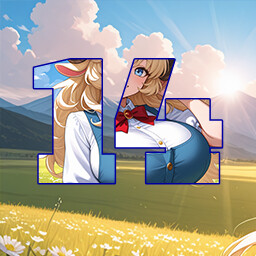 Icon for 14 level completed