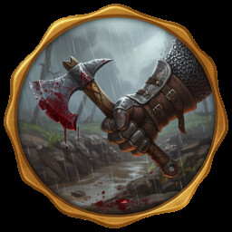 Blood-Stained Robes achievement icon for Aye! My Liege