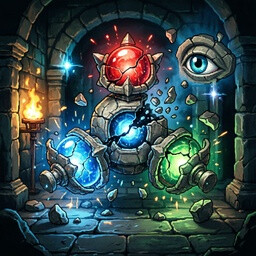 Trinity achievement icon for Backpack Dungeon