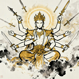 Defeat Ten-thousand Weapons Shura Emperor achievement icon for Eternal Sword Tomb