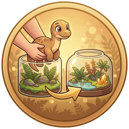 First Transfer achievement icon for Dinosaurium