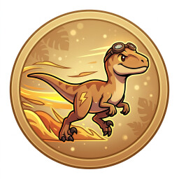 Speed Runner achievement icon for Dinosaurium