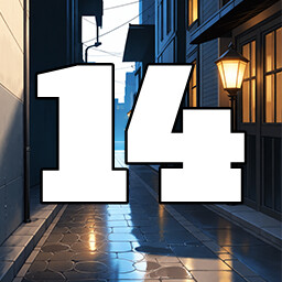 Icon for 14 level completed
