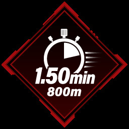 800m Legend achievement icon for Track Star