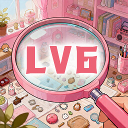 Item Finder Level 6 achievement icon for Hidden Girls