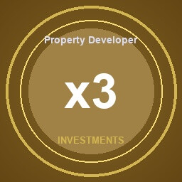 Property Developer achievement icon for SkyChart: Airline Executive