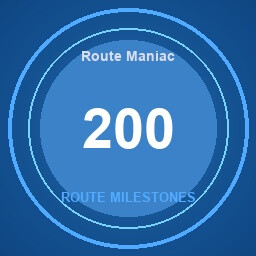 Route Maniac achievement icon for SkyChart: Airline Executive