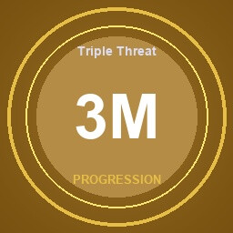 Triple Threat achievement icon for SkyChart: Airline Executive