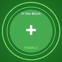In the Black achievement icon for SkyChart: Airline Executive