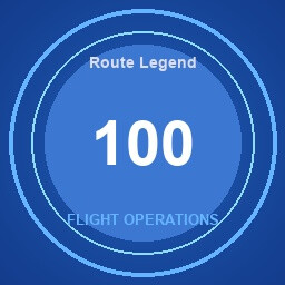 Route Legend achievement icon for SkyChart: Airline Executive