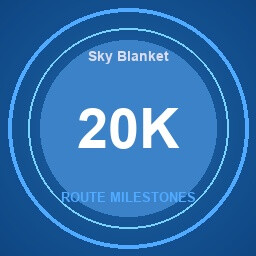 Sky Blanket achievement icon for SkyChart: Airline Executive