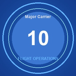 Major Carrier achievement icon for SkyChart: Airline Executive