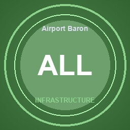 Airport Baron achievement icon for SkyChart: Airline Executive