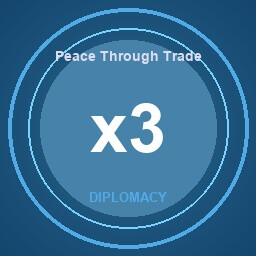 Peace Through Trade achievement icon for SkyChart: Airline Executive