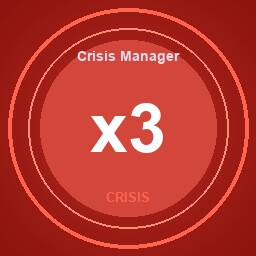 Crisis Manager achievement icon for SkyChart: Airline Executive
