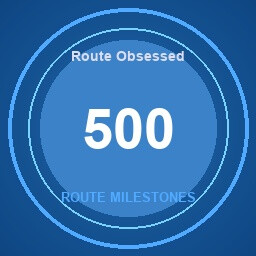 Route Obsessed achievement icon for SkyChart: Airline Executive