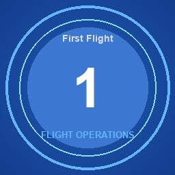First Flight achievement icon for SkyChart: Airline Executive