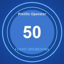 Prolific Operator achievement icon for SkyChart: Airline Executive