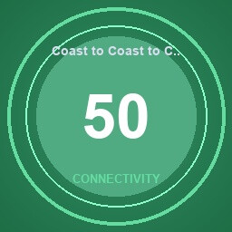 Coast to Coast to Coast achievement icon for SkyChart: Airline Executive