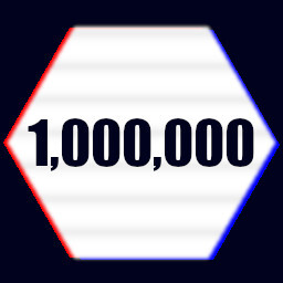 1000000!!! achievement icon for Typing Idler