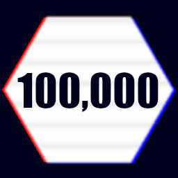 100000!! achievement icon for Typing Idler