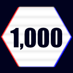 1000 achievement icon for Typing Idler