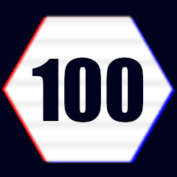 100 achievement icon for Typing Idler