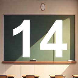 Icon for 14 level completed