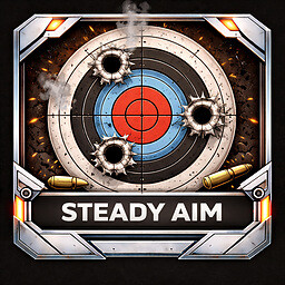 Steady Aim achievement icon for Invaders Evolutions