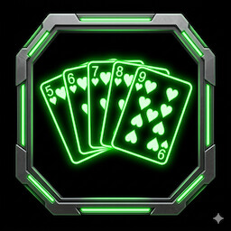 五行连通 / Straight Flush achievement icon for PROMulti-TableTournament