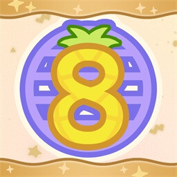 Crazy Eights achievement icon for Suika Game Planet