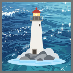 Icon for Alice and the lighthouse.