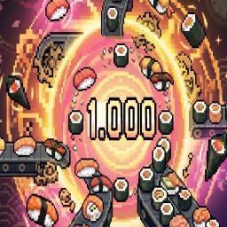 Mass Production achievement icon for Sushi Idle Clicker