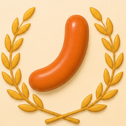 Grand Master achievement icon for a weird game about sausage