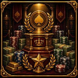 High Stakes achievement icon for Tilting - A Noir Poker Career