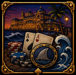 Seaside Shark achievement icon for Tilting - A Noir Poker Career